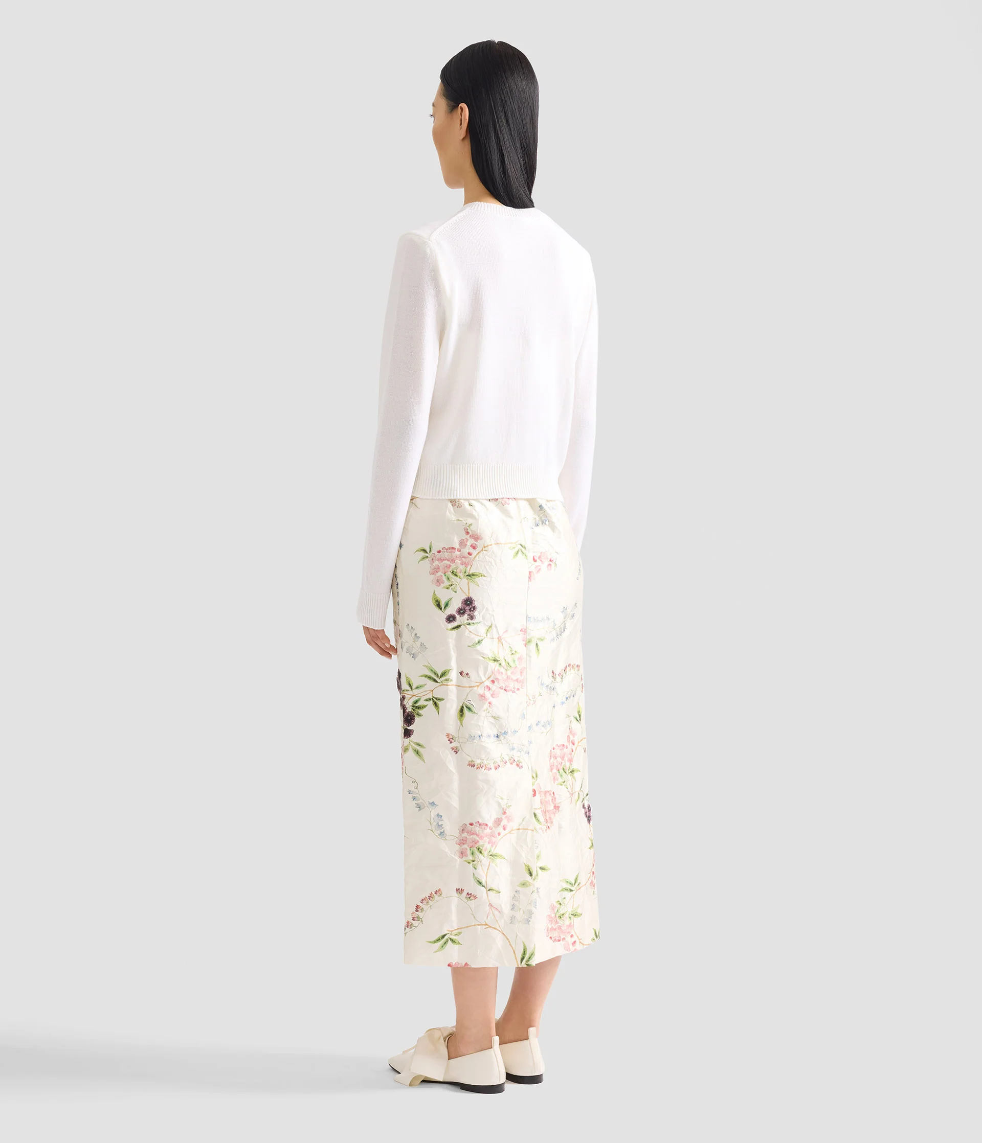 Appliqué Merino Wool Cardigan - Image 3