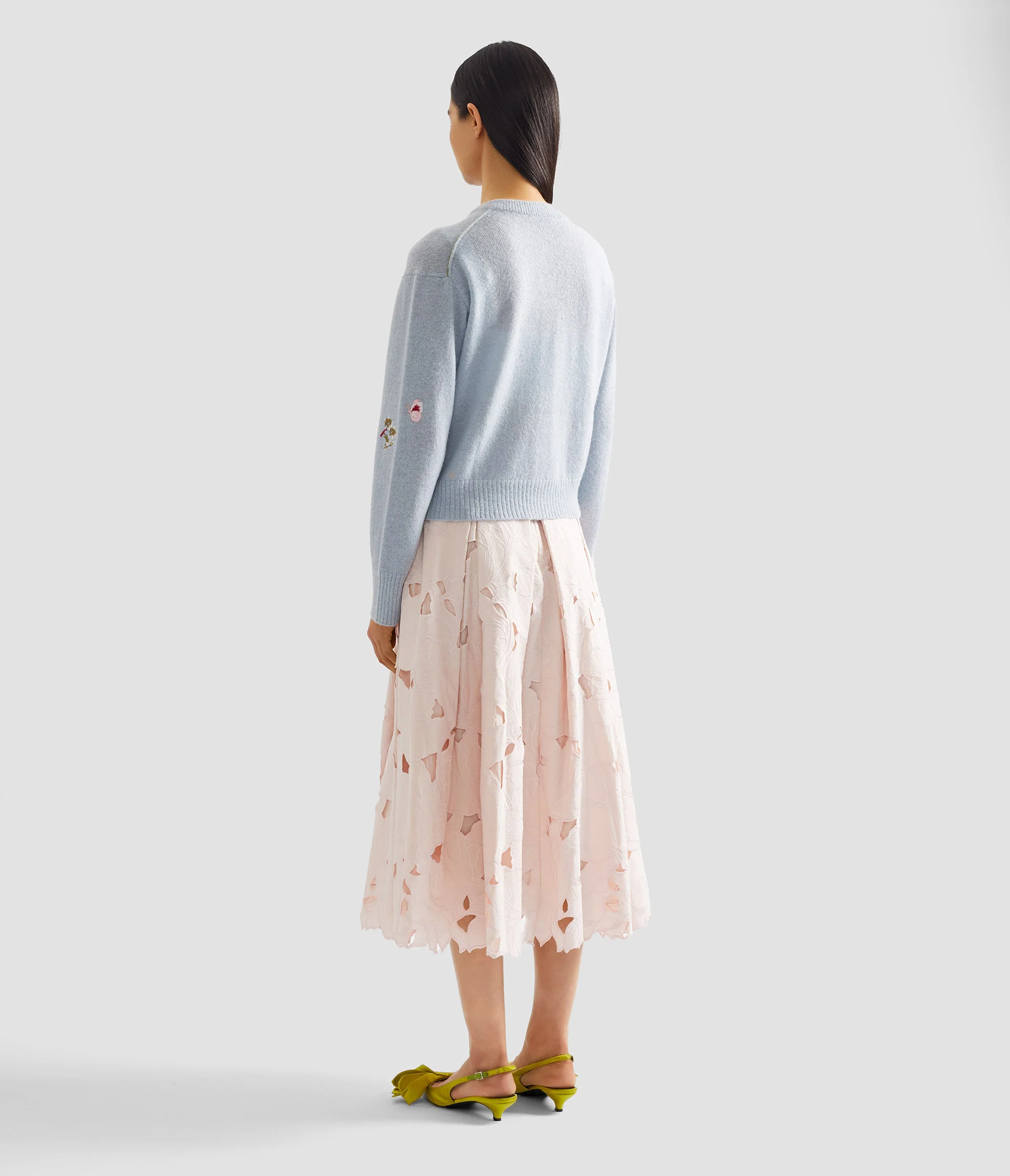 Embellished Crew Neck Cardigan - Image 3