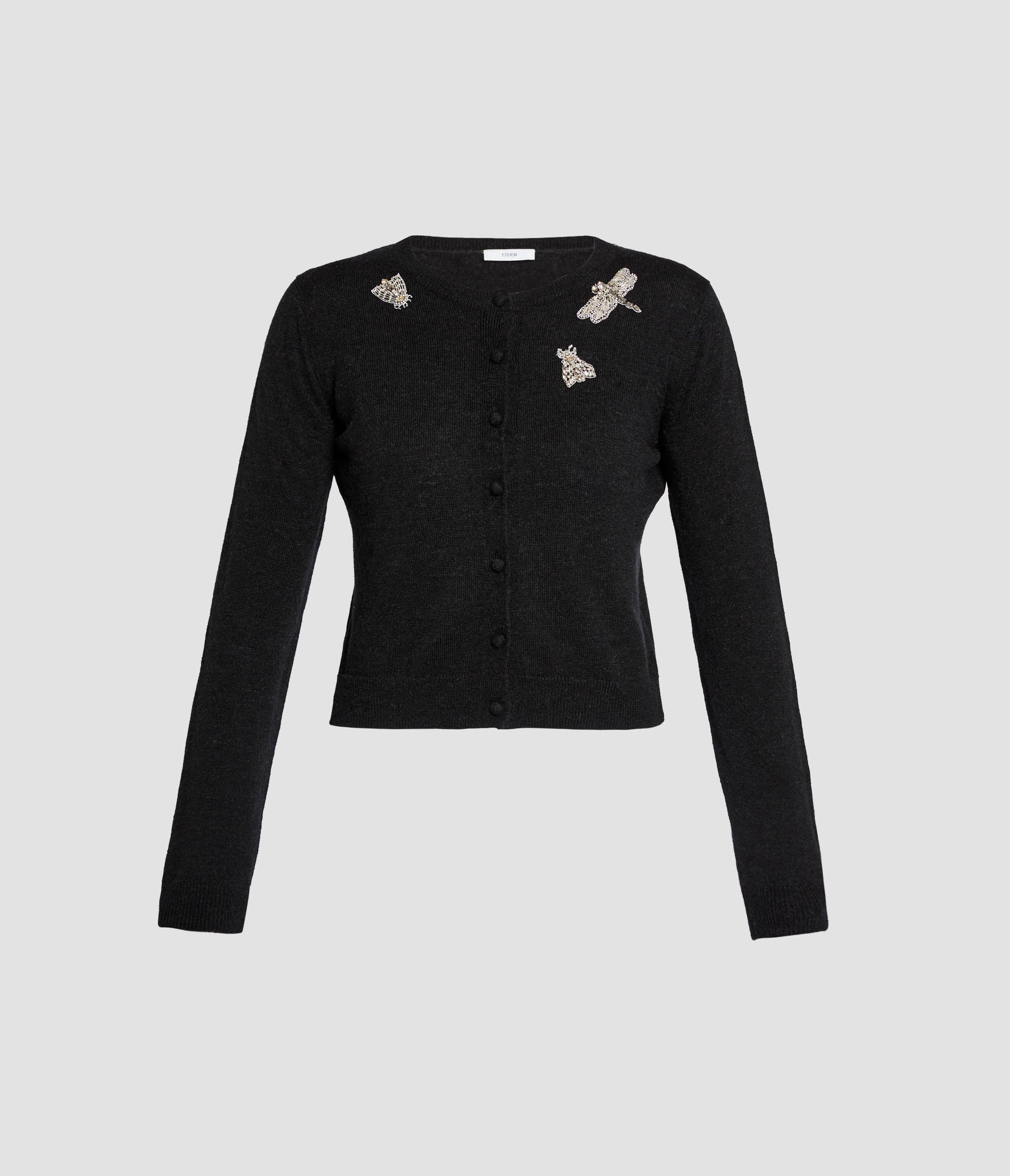 Embellished Crew Neck Cardigan