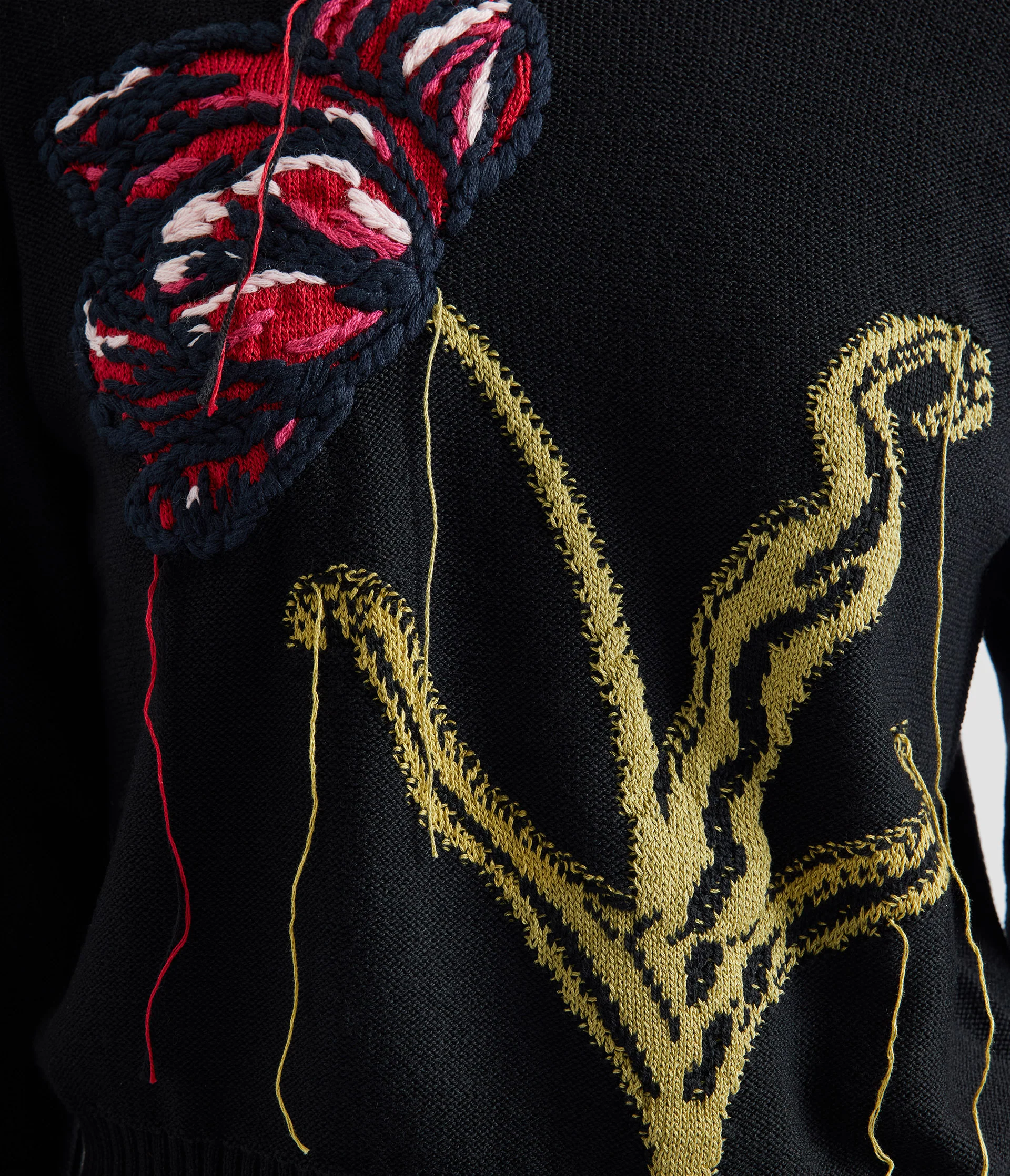 Floral Crew Neck Jumper - Image 5