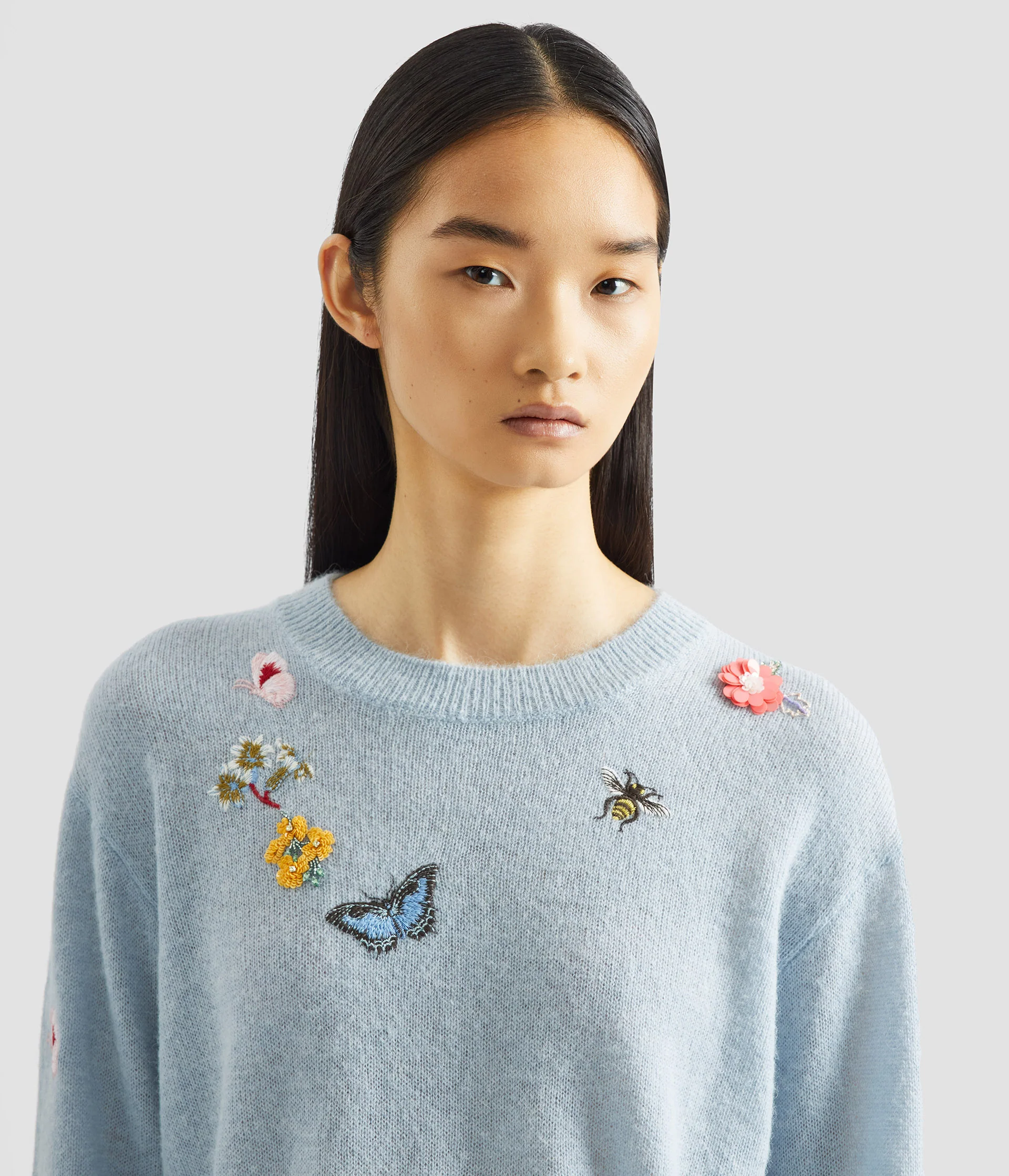 Embellished Crew Neck Jumper - Image 5