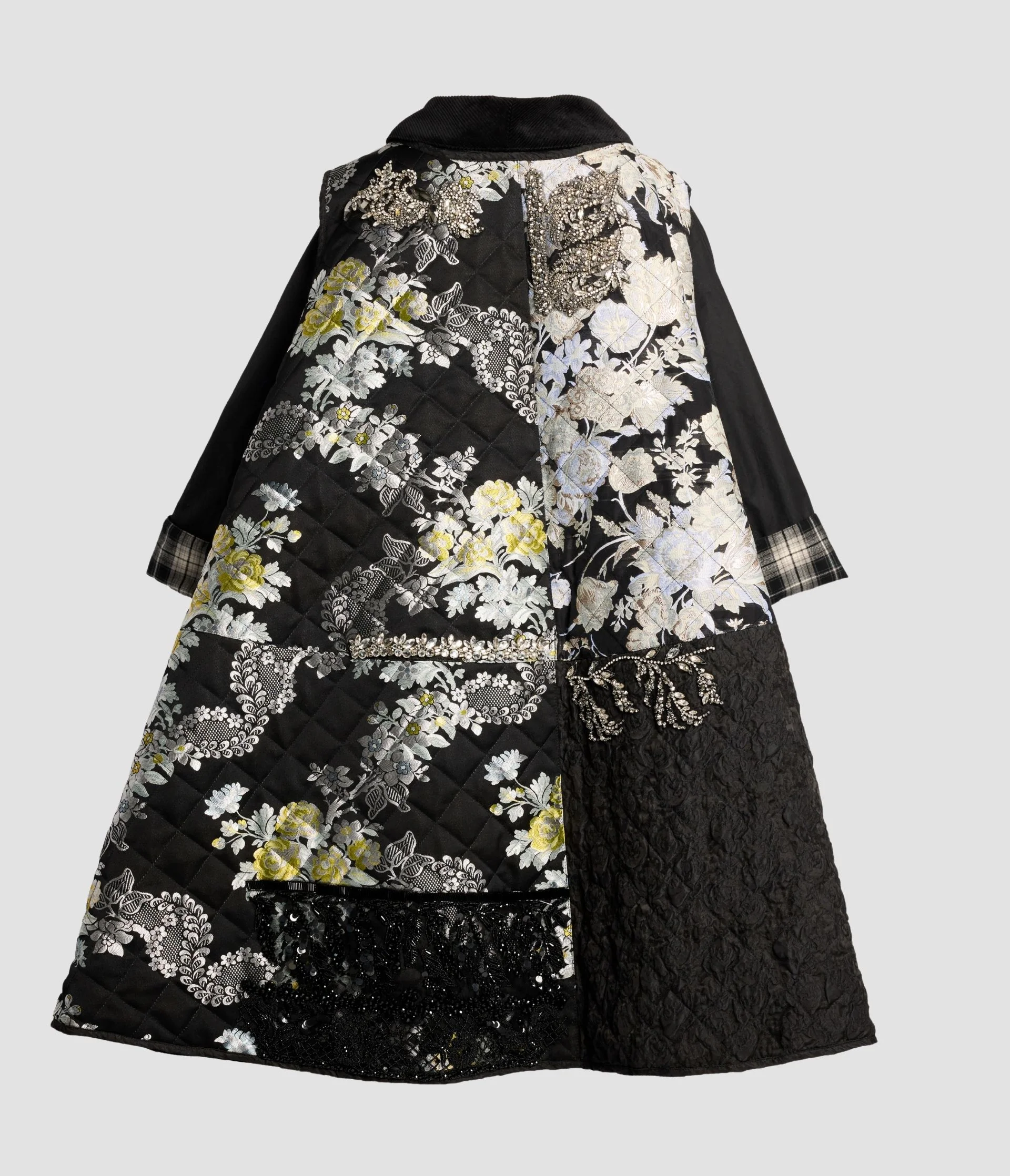Embroidered Jacquard Gilet Coat - Image 3