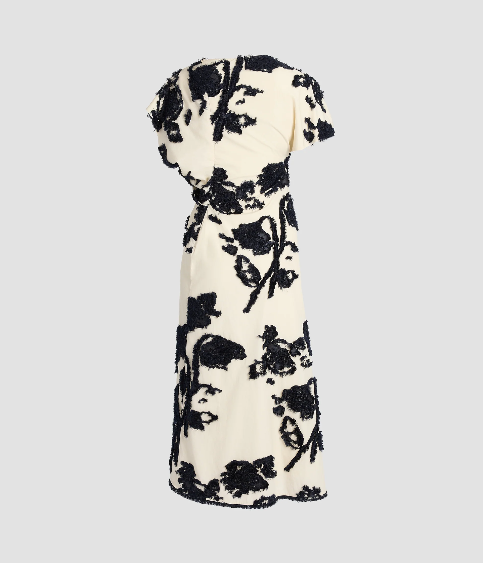 Fil Coupe Poplin Short Sleeve Midi Dress - Image 2