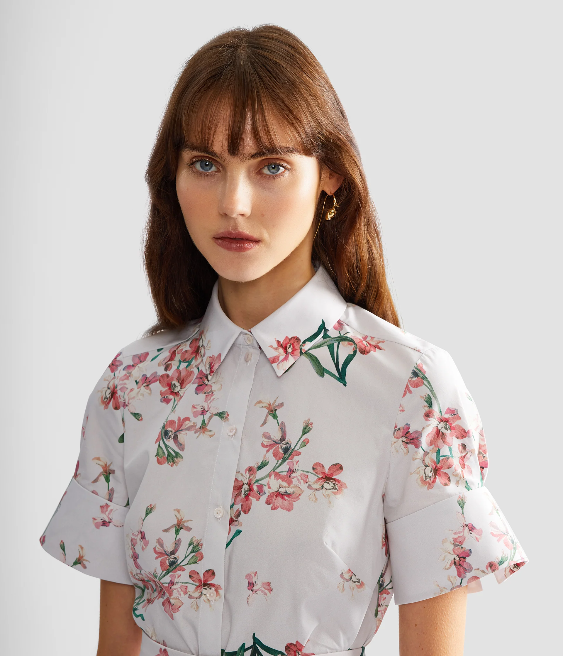 Floral Cotton Short Sleeve Shirt - Image 4
