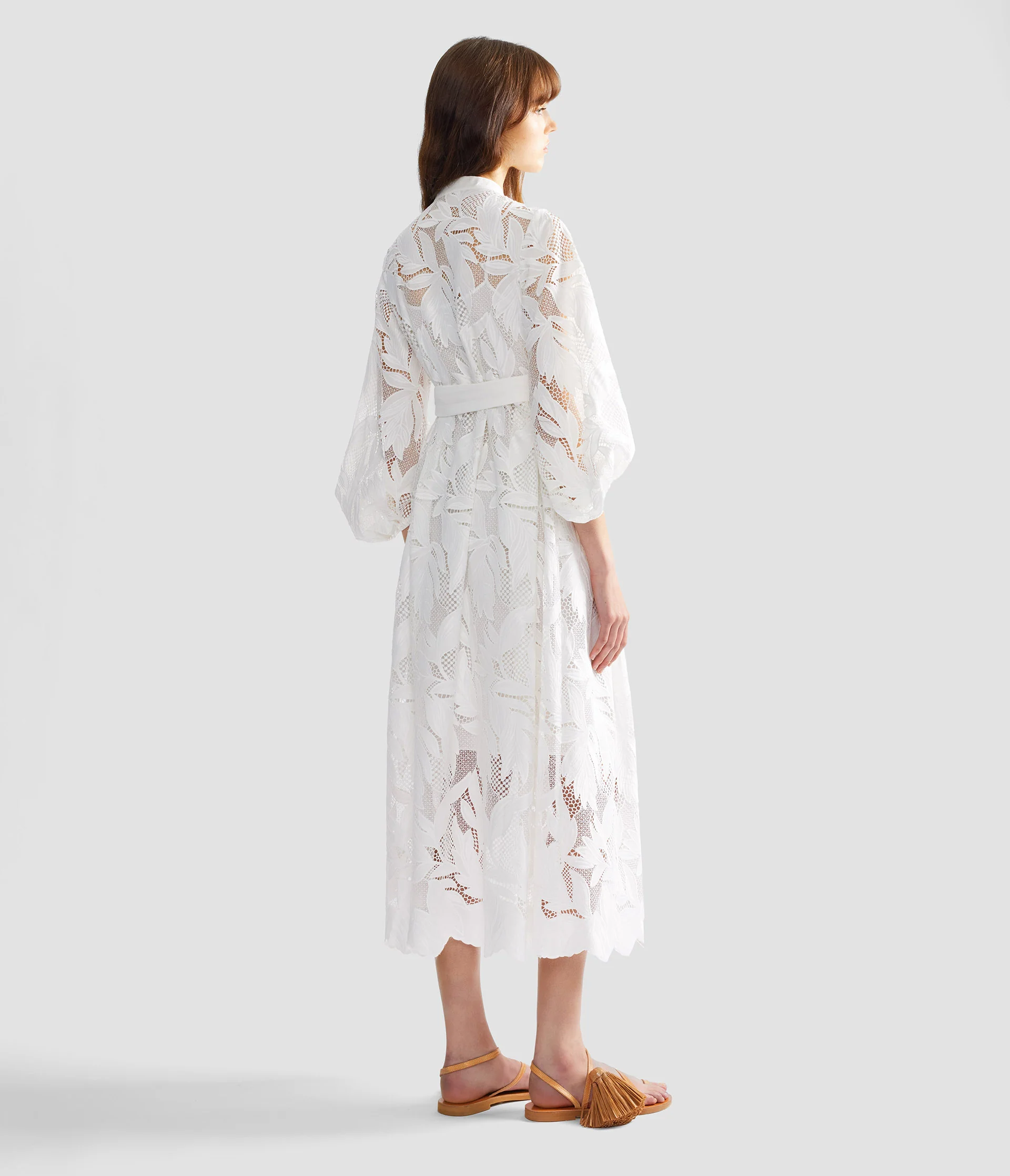 Floral Cutwork Midi Dress - Image 5