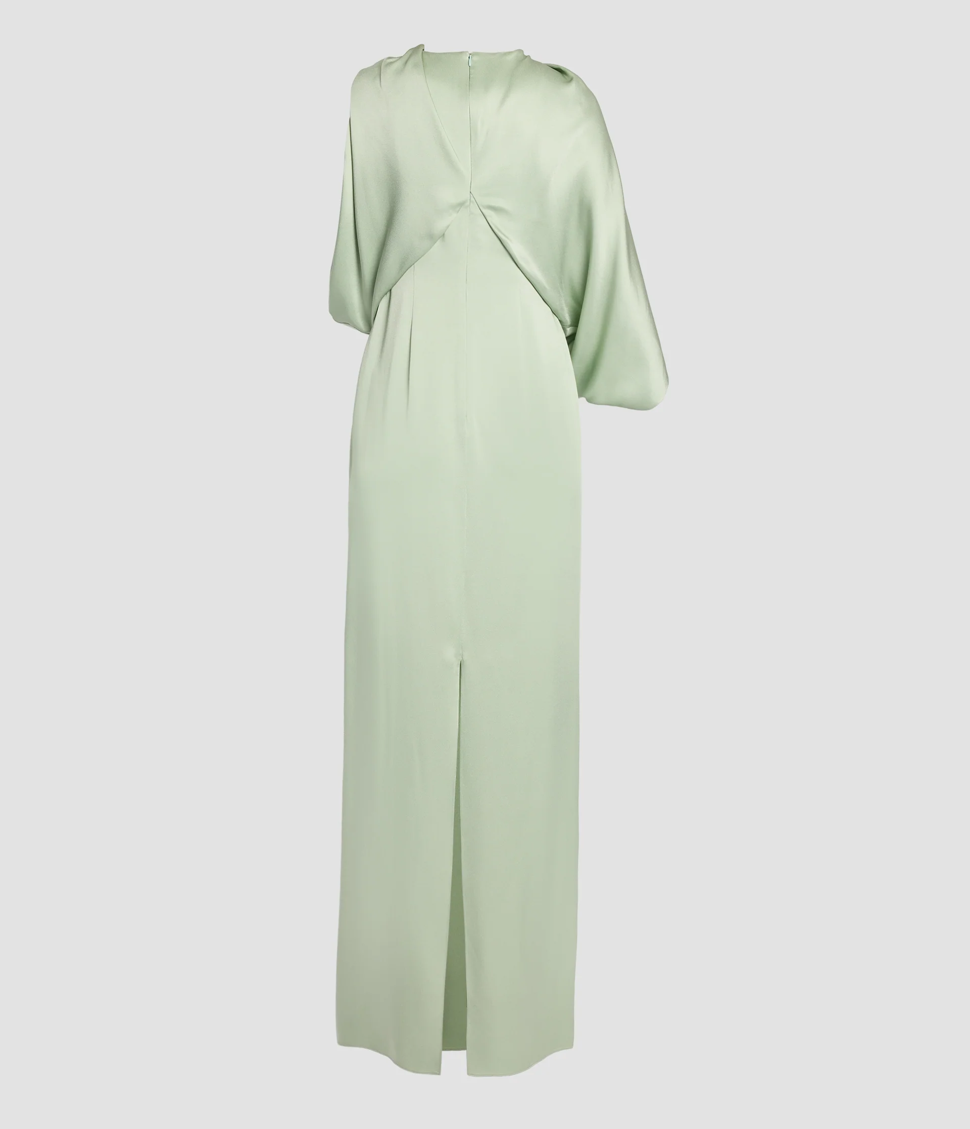 Floral Satin Cady Draped Gown - Image 2