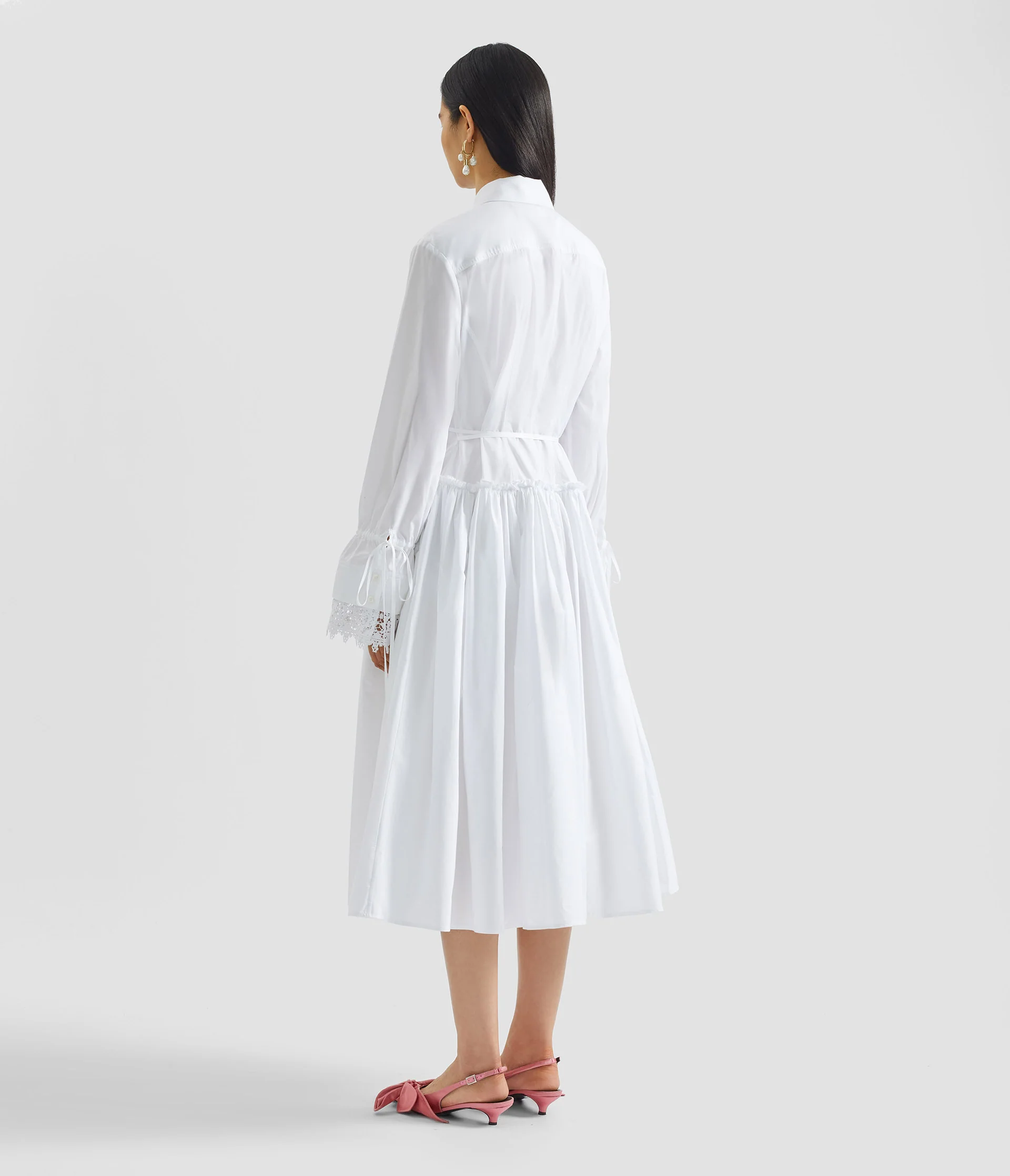 Cotton Poplin Shirt Dress - Image 3