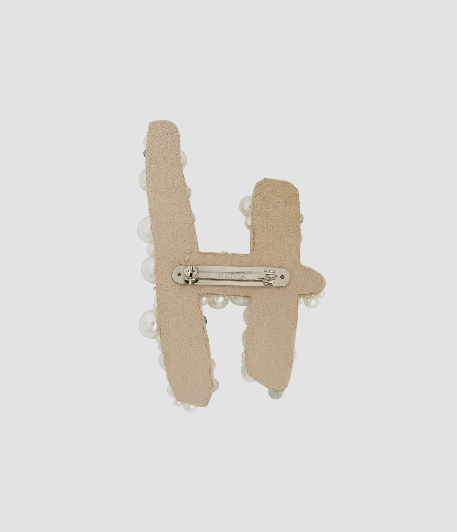Pearl Alphabet Brooch H - Image 3