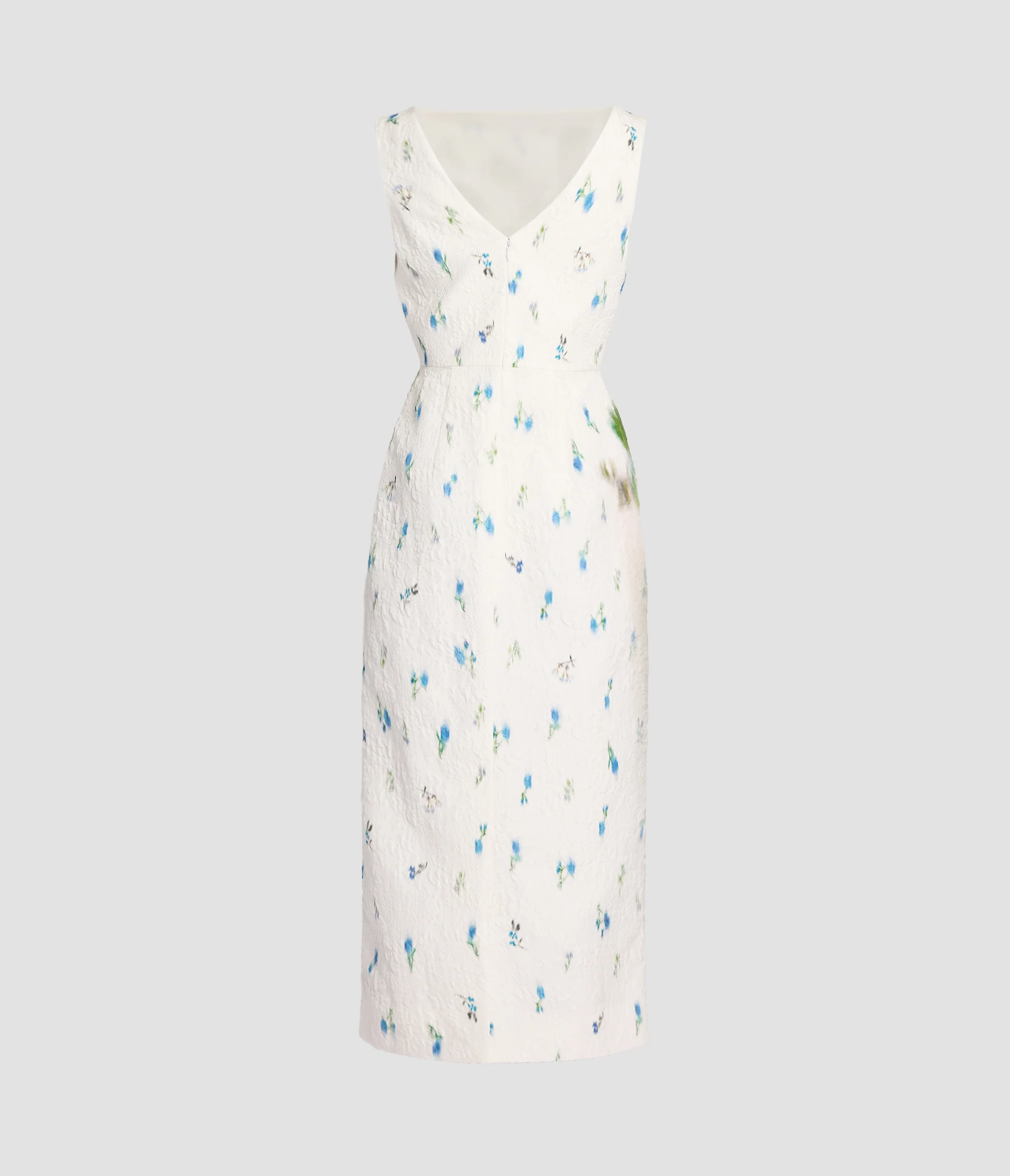 Printed Matelasse Sleeveless Dress - Image 2