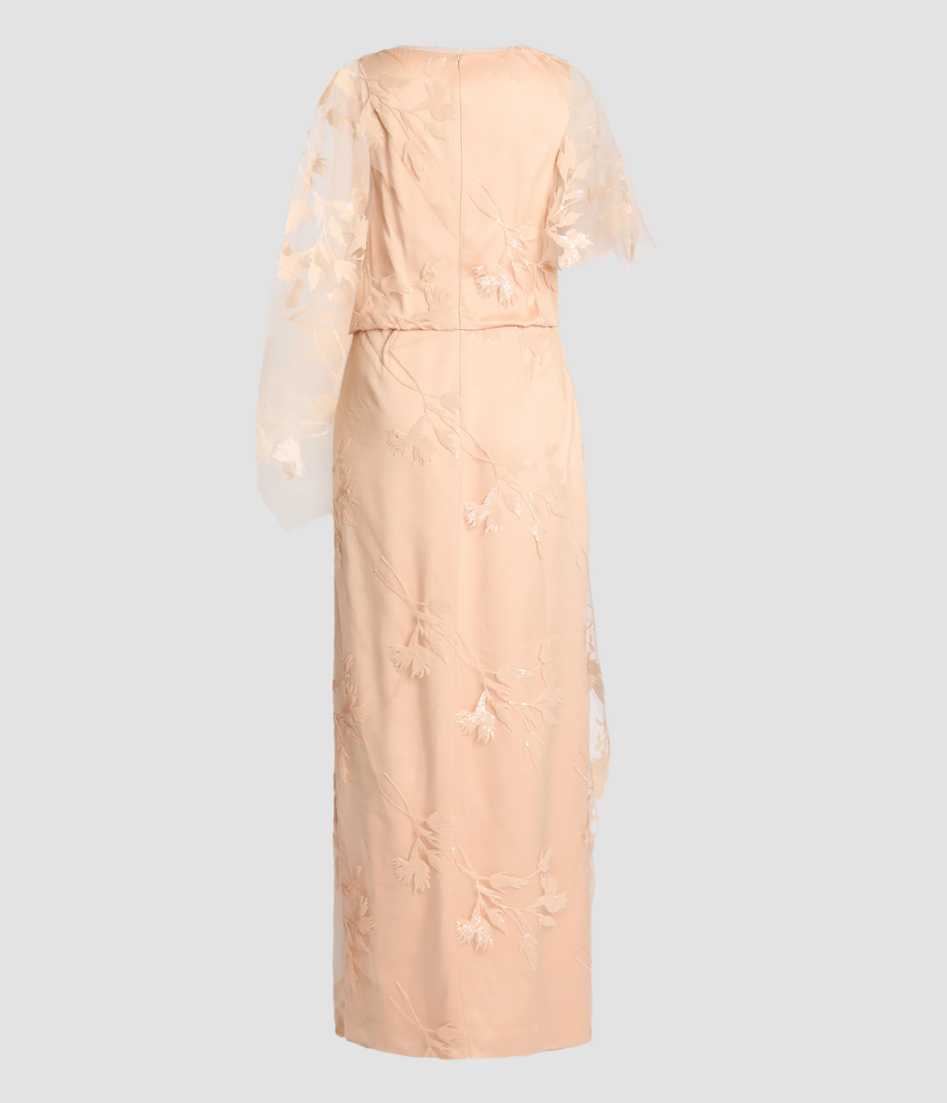 Sequin Flower Tulle Gown - Image 2