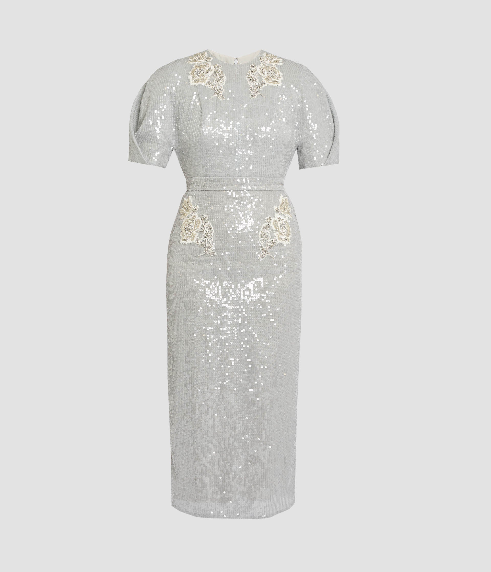 Embellished Sequins Midi Dress