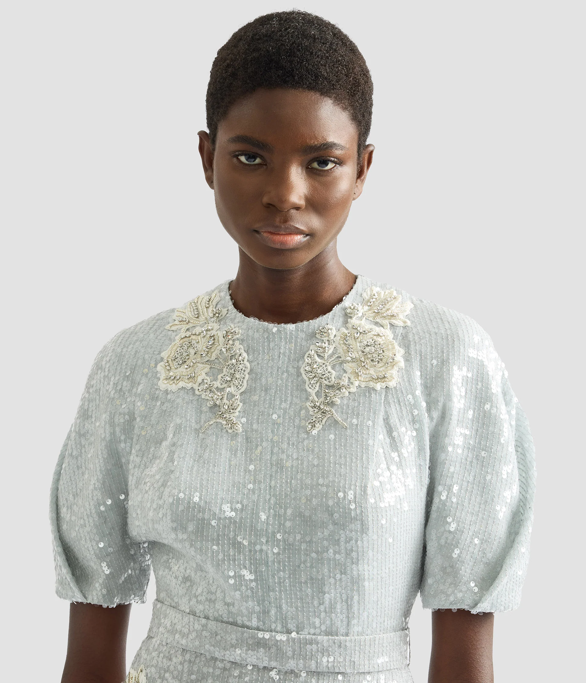 Embellished Sequins Midi Dress - Image 4