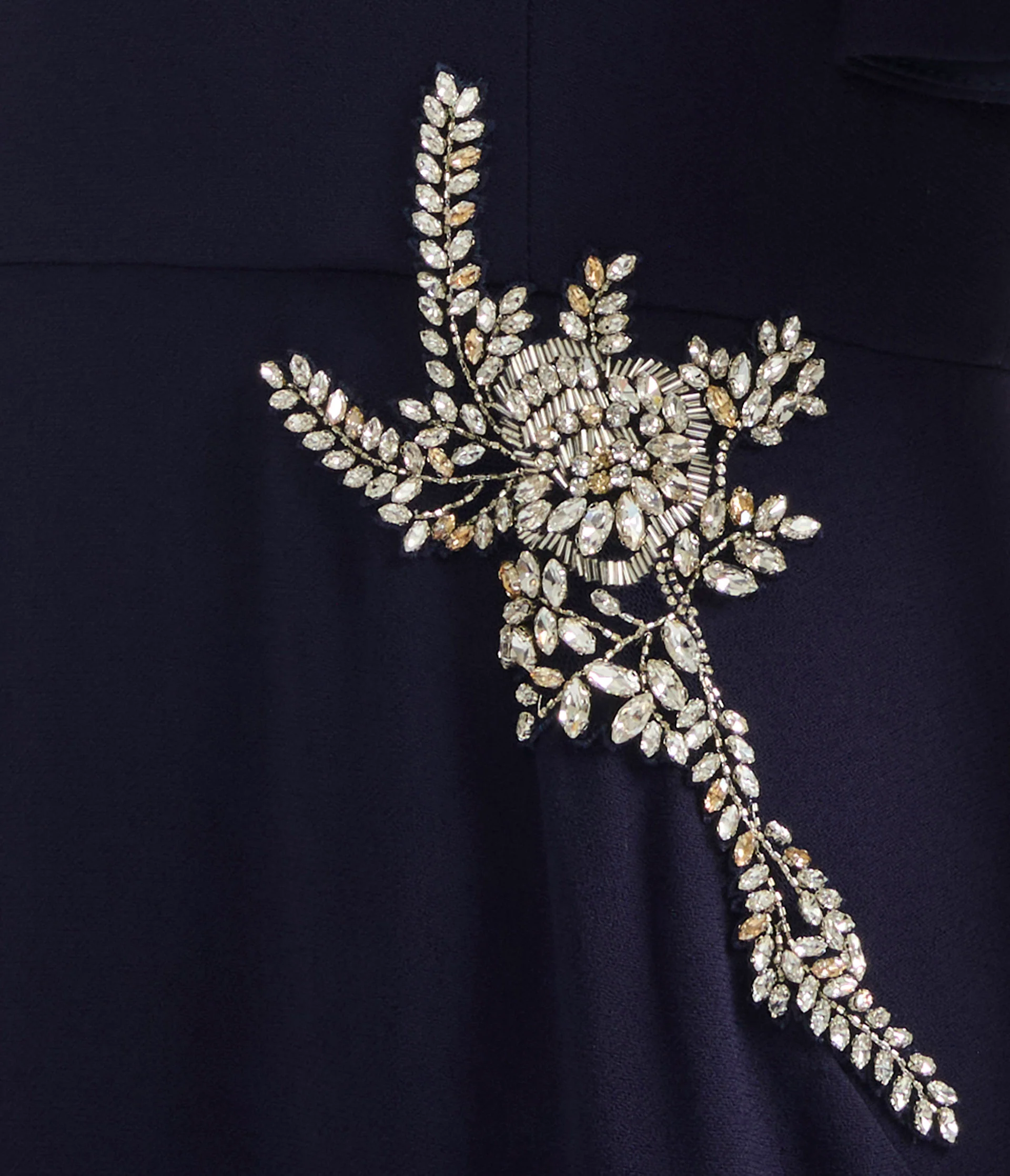 Embellished Sable Short Sleeve Midi Dress - Image 5
