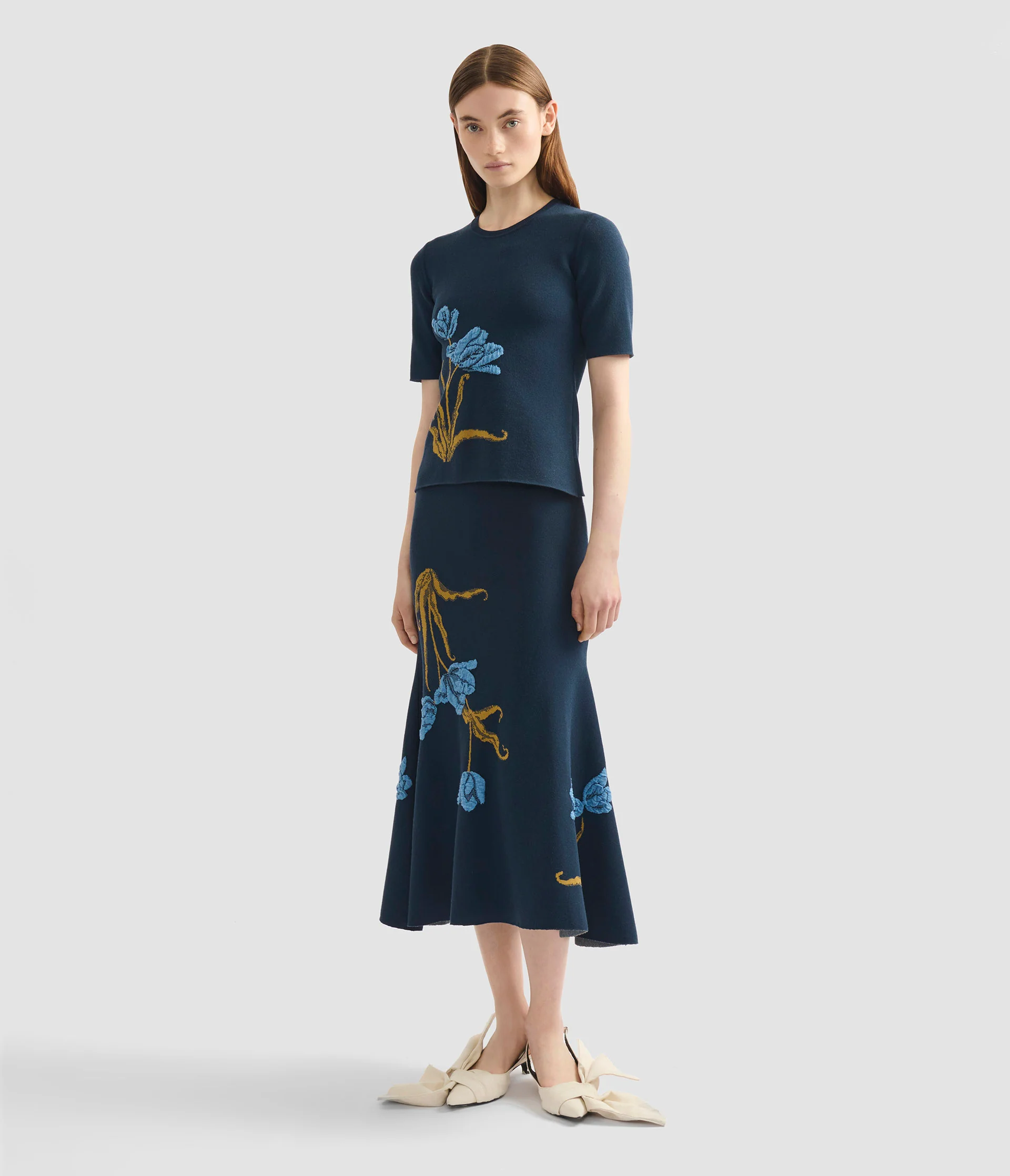 Floral Jacquard Knit Jumper - Image 2