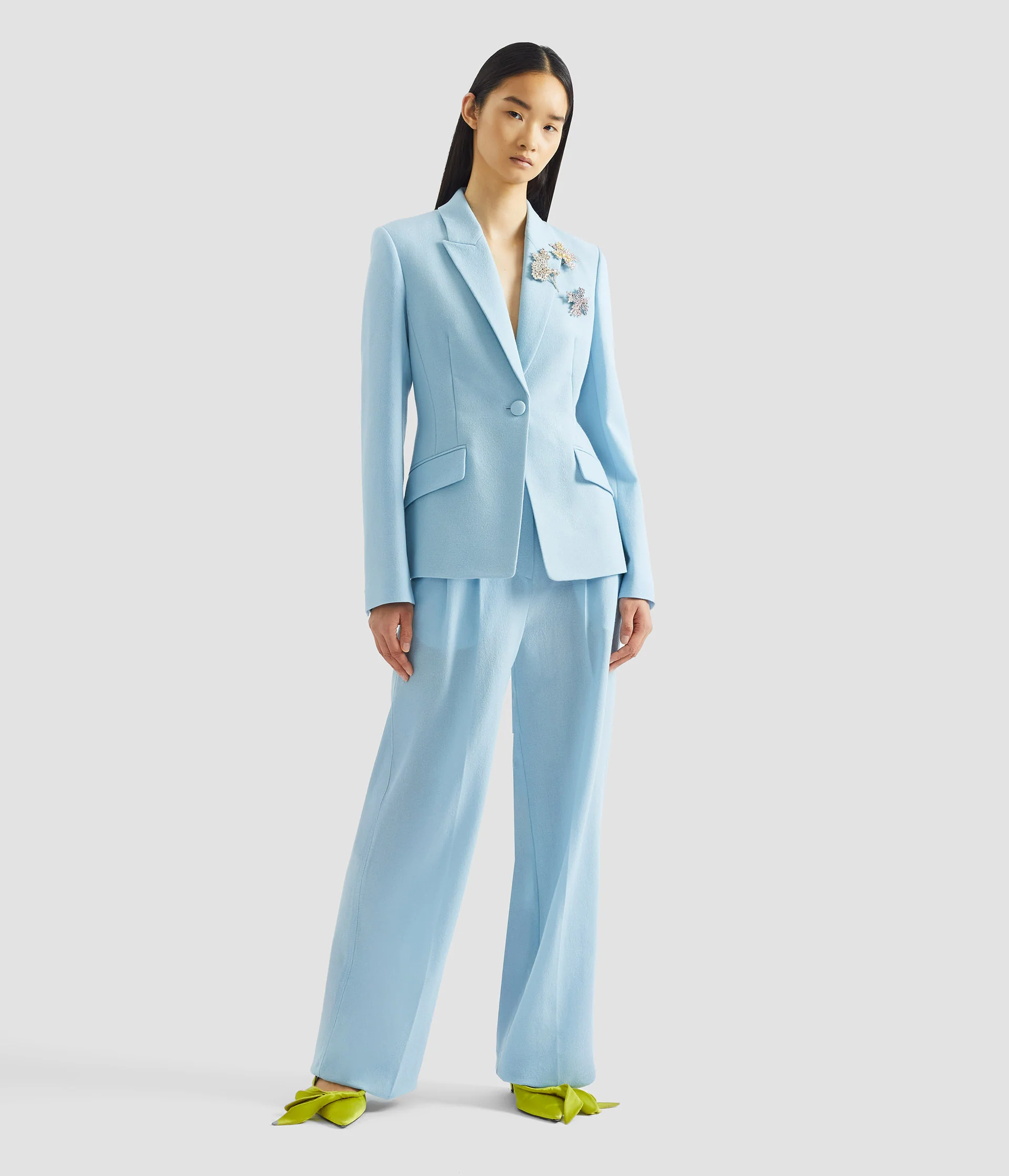 Crepe Wide Leg Trouser - Image 2